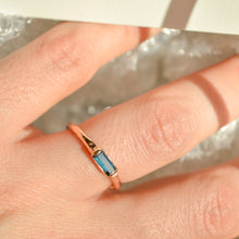 Load image into Gallery viewer, Blue Baguette Ring